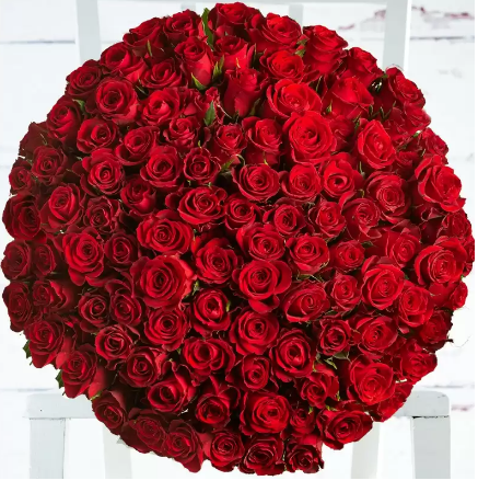 100 Luxury Red Roses