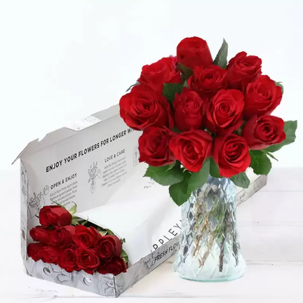 Letterbox 12 Red Roses