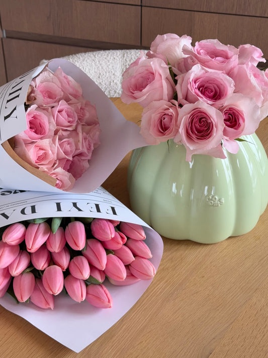 Pink Roses or Tulips