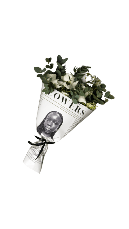 Personalised Newspaper Flowers